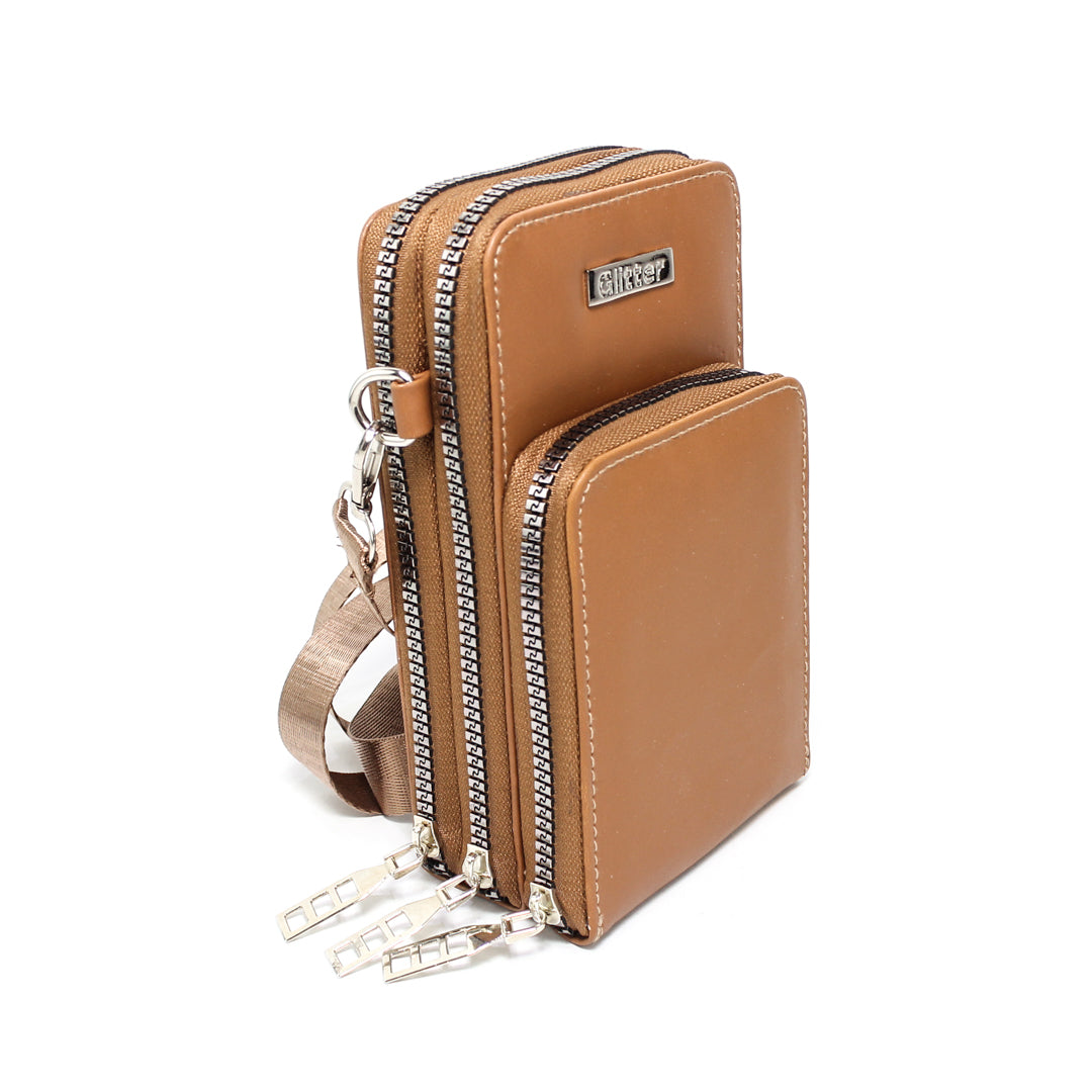 GBA005135 Glitter Women Bag with Cross Hand