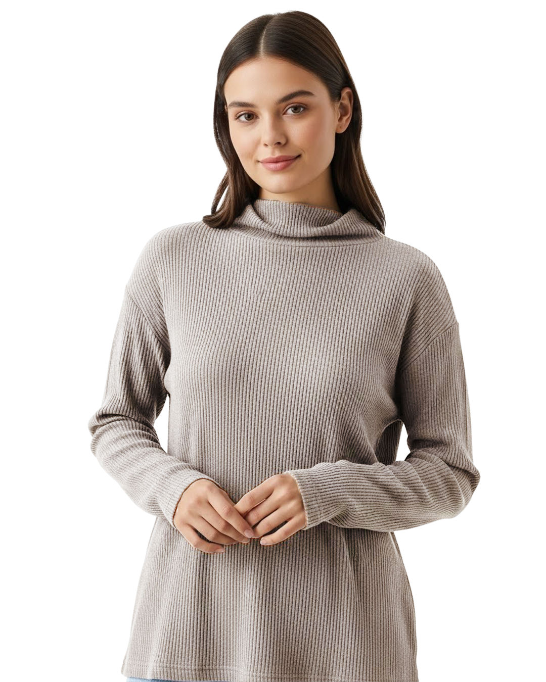 GSC001801 Glitter Women Winter High neck t-shirt