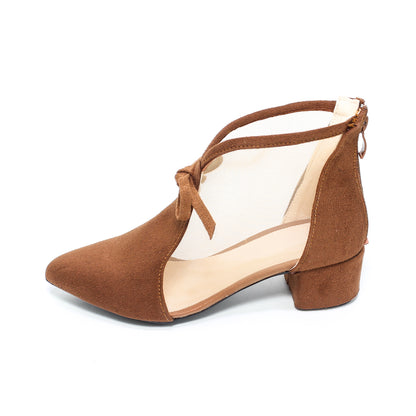 GSH371996 Glitter Women Suede Heeled Shoes