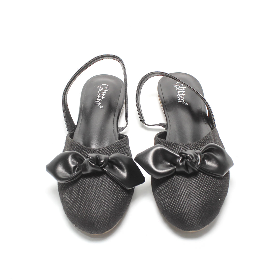 Women Shiny Backless Ballerina
