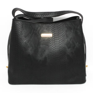 EBA000017 Women Hand Bag – Black & Camel