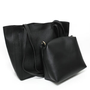GBA004430BLK Women Hand Bag from Glitter – Black