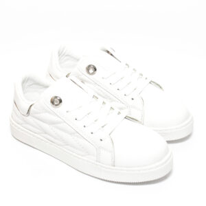 GSH371867WHT Glitter Women Sneakers – White