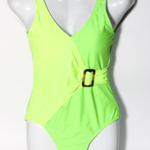 GSW200694 Glitter Women Swimsuit (One-Piece) – Green & Focshia